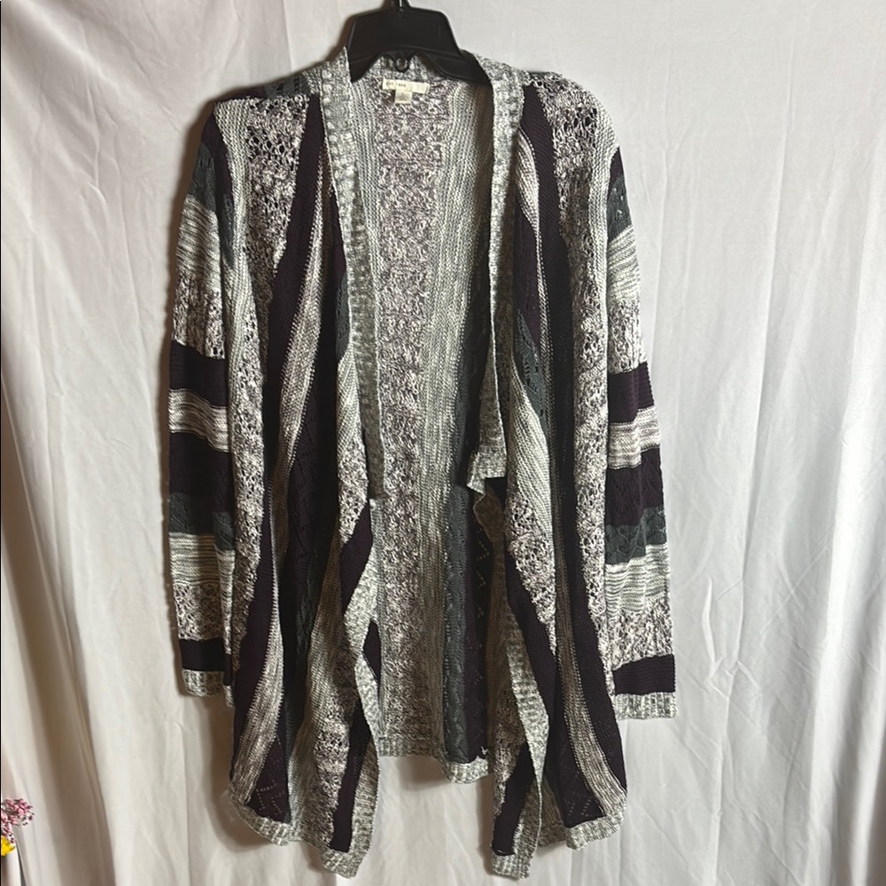 Women's Multicolor Knit Cardigan Sweater
